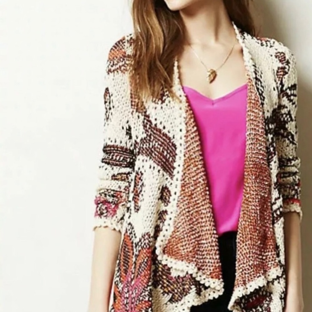 ANTHRO | Moth Patterned Cardigan